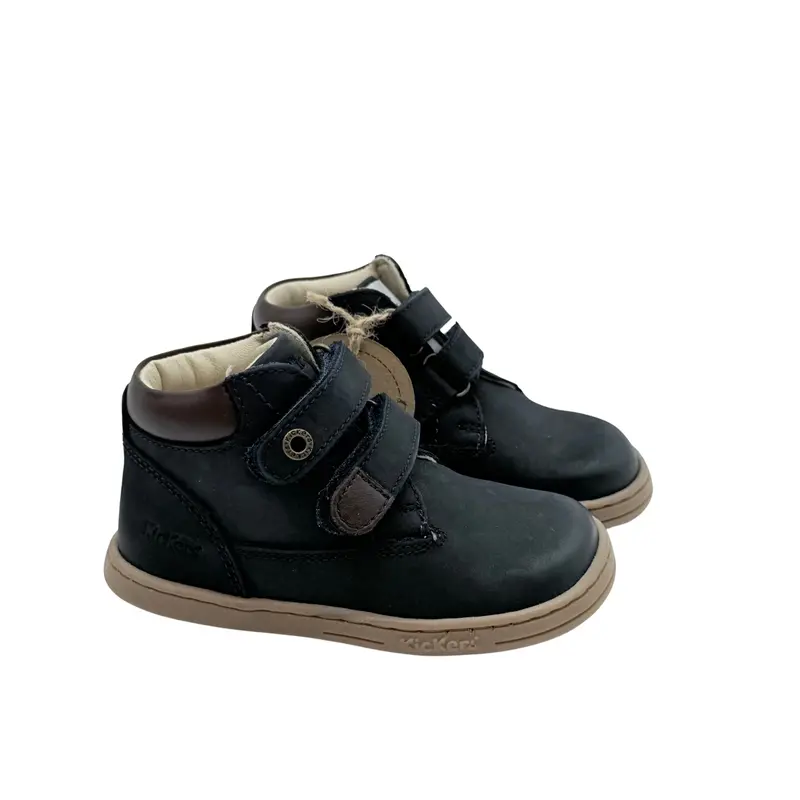Bottines tackeasy bleu marine à scratchs – 23