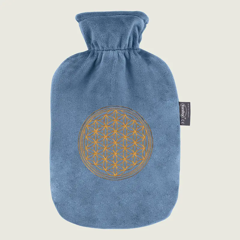 Bouillotte à eau déhoussable mandala thermoplastique Fashy