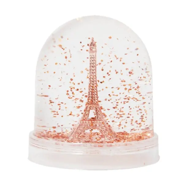 Boule à neige Tour Eiffel cuivrée - Fabriquée en France