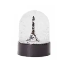 Boule à neige Tour Eiffel noire mini - Fabriquée en France