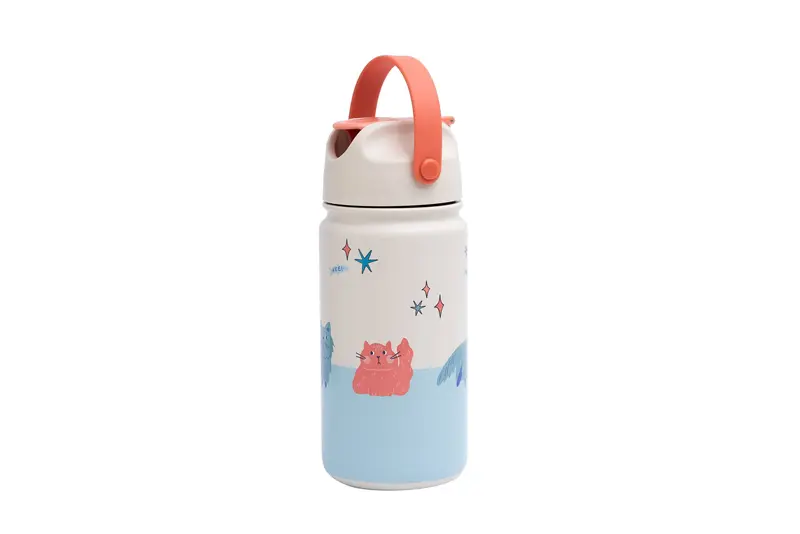 Bouteille Isotherme en Acier Inoxydable pour Enfants Meowtiful Cats