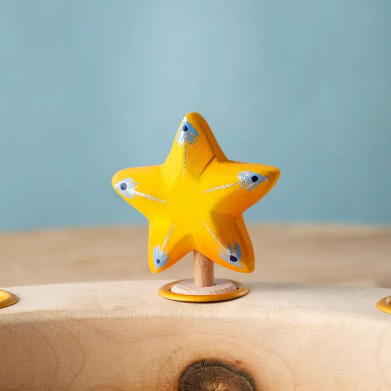 BumbuToys Figurine en bois pour couronne de célébration - Etoile