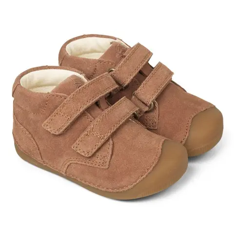 Bundgaard Barefoot Petit Strap Suede Cognac