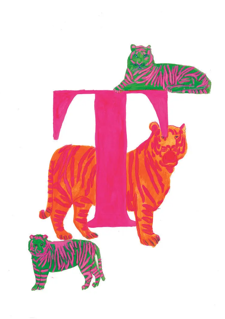 Cadre Lettre T - Mary Clerté, Alphabet A Spell On You