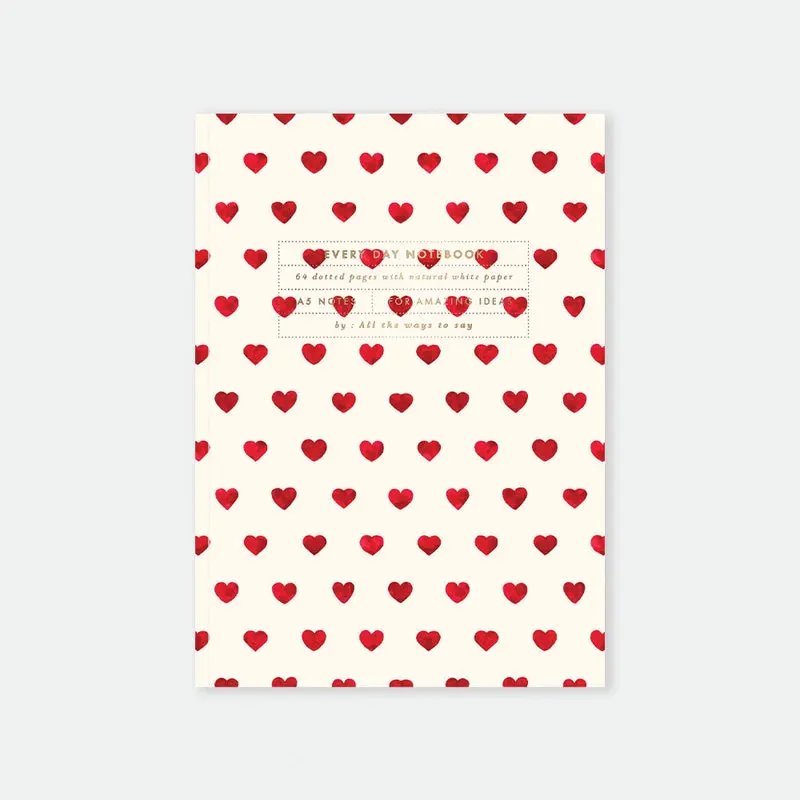 Cahier Cœurs Rouge - All the Ways to Say