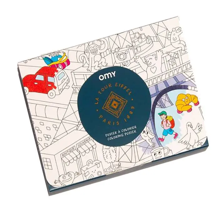 Cahier de coloriage de poche la Tour Eiffel