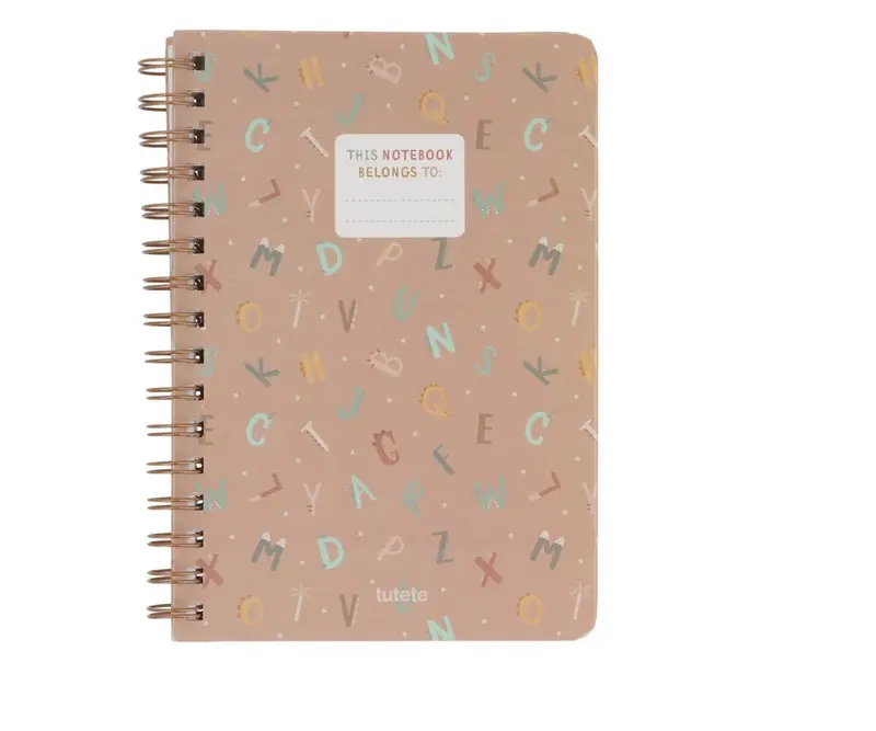Cahier Scolaire Lettres de l'Alphabet Rigolotes