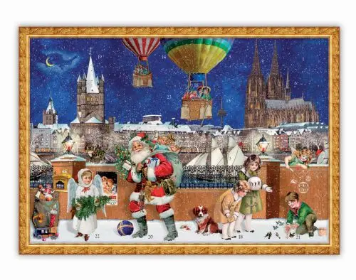 Calendrier de l’Avent Père Noël Montgolfière
