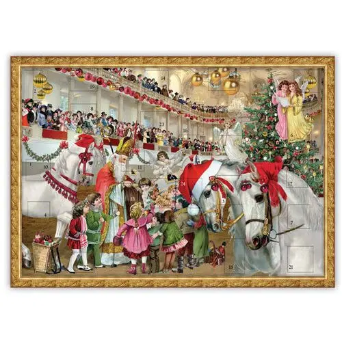 Calendrier de l’Avent Saint Nicolas A3 - 24 fenêtres