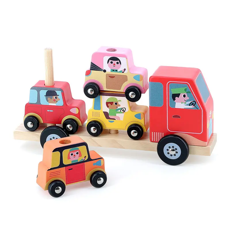 Camion en bois Empil’auto City