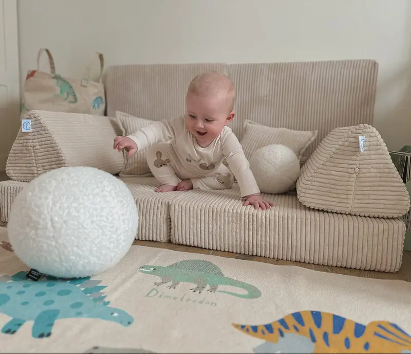 Canapé de jeu modulable Mini Tobias+ 120cm en Corduroy à larges côtes | 8 pièces