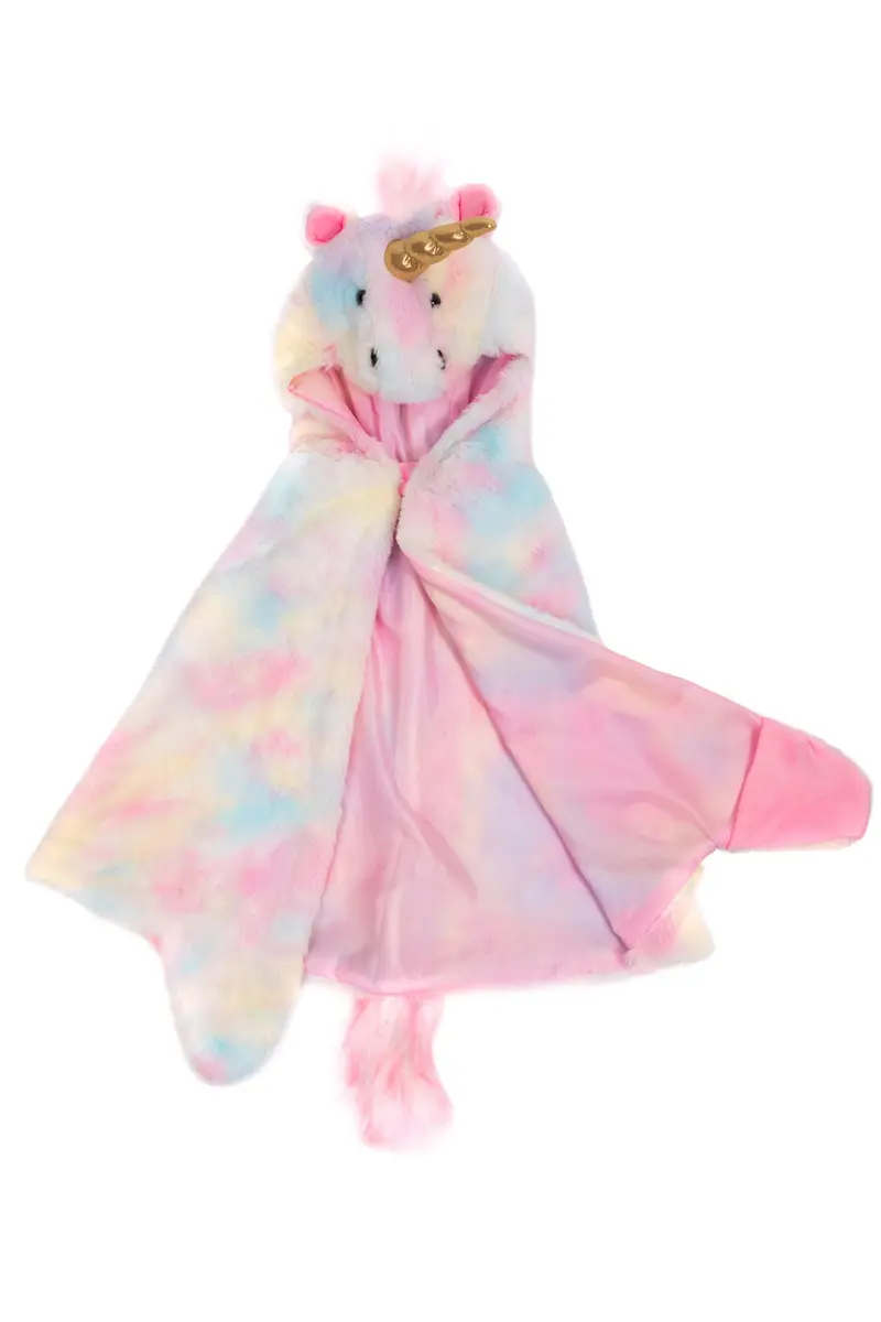 Cape doudou licorne arc-en-ciel