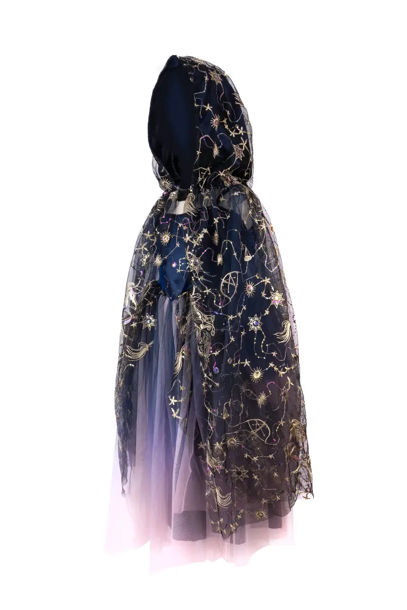Cape en tulle étoilée à capuche - Enchanteresse du Crépuscule