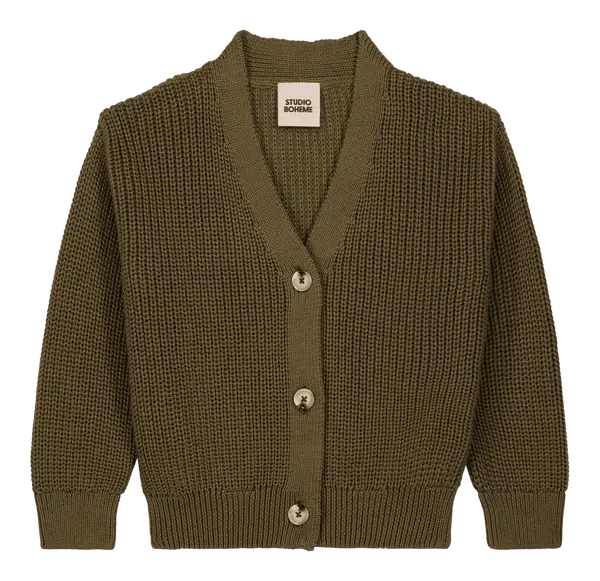 Cardigan Angelo Olive - Studio Bohème