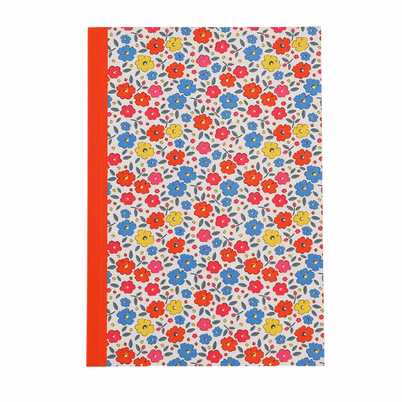 Carnet A5 ligné à fleurs Tilde - 60 pages