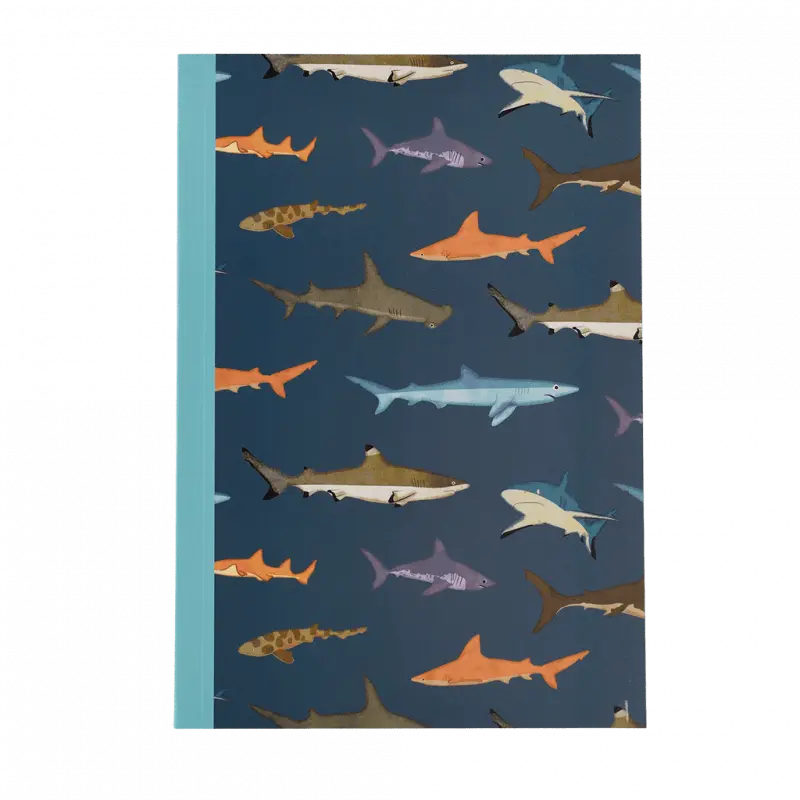Carnet A5 Requins ligné - 60 pages