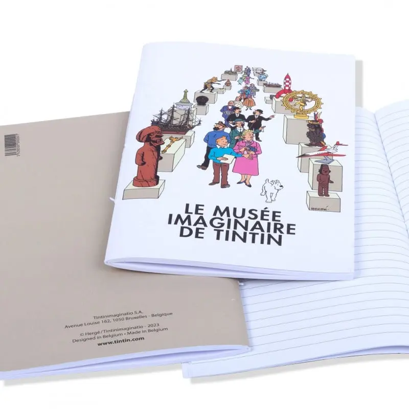 Carnet de notes Tintin Musée Imaginaire 12,5x20 cm ligné