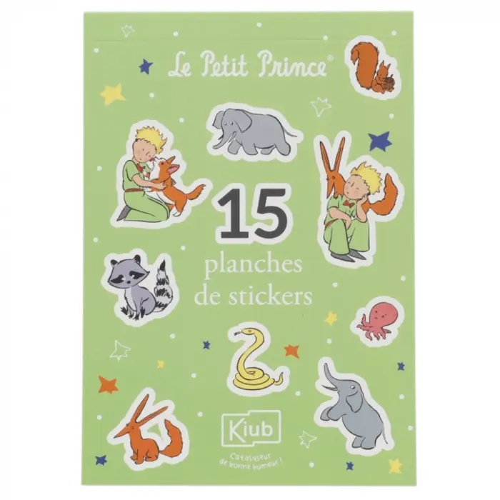 Carnet de stickers Petit Prince animaux