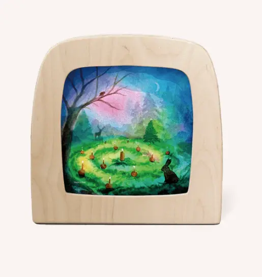Carte à insérer pour Lampe Au fil des Saisons - Illustratrice Vogel Geluk - Advent Garden