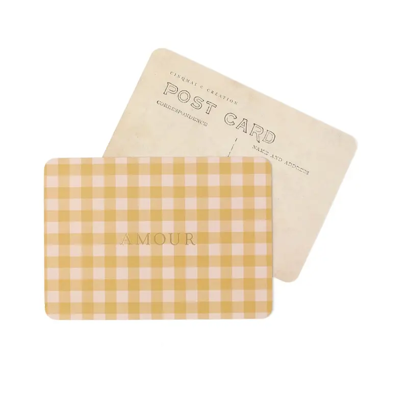 Carte Doré Amour Vichy - Cinq Mai
