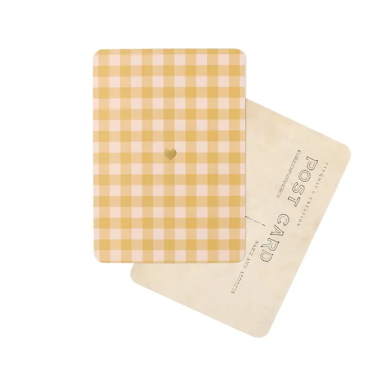 Carte Doré Cœur Vichy - Cinq Mai