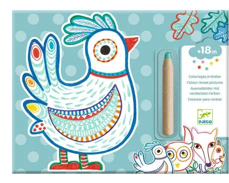 Cartes à révéler Animaux de la forêt