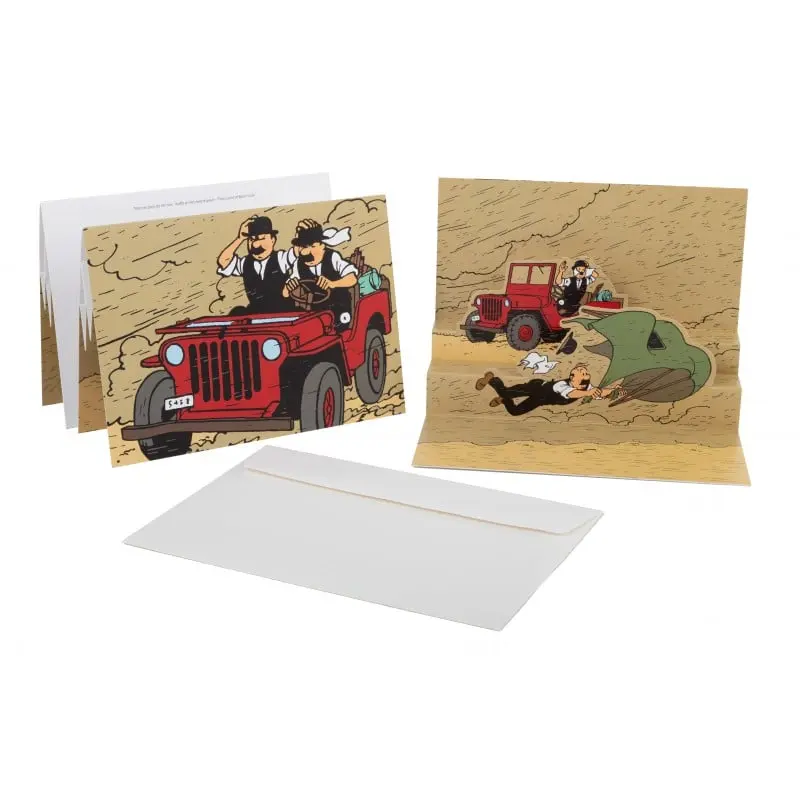 Cartes Pop Up Tintin - L'or noir