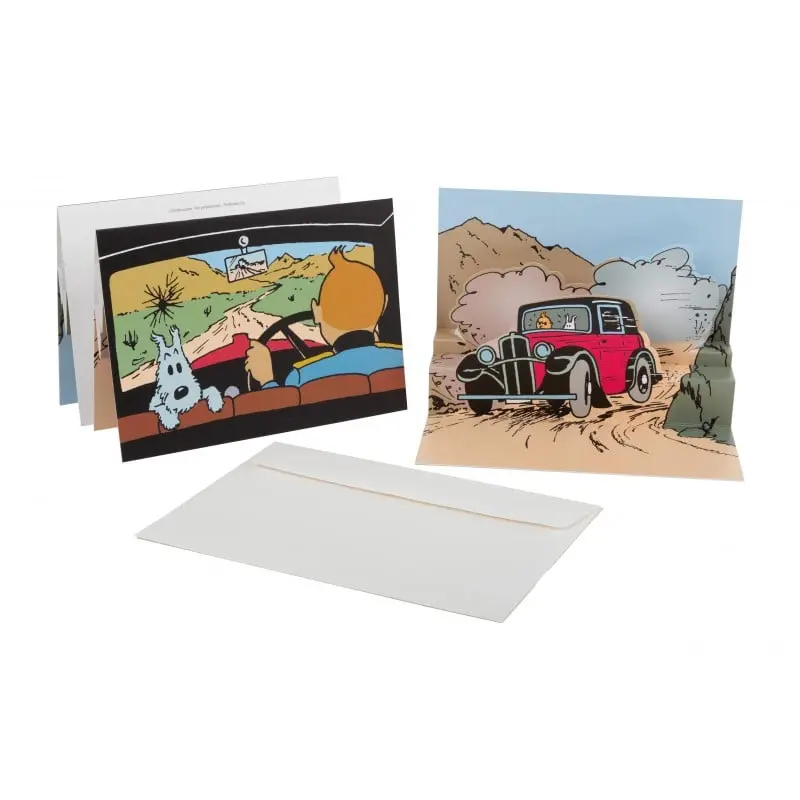 Cartes Pop Up Tintin - L'oreille cassée