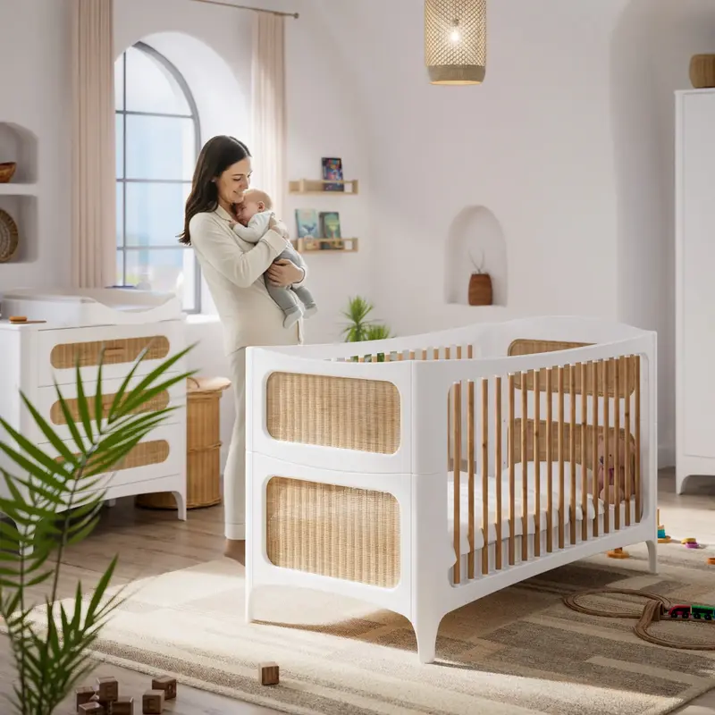 Chambre évolutive complète Néréides Neige