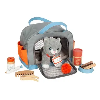 Chat avec sac et kit de soins