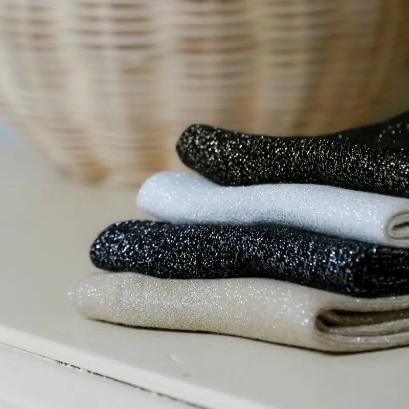 Chaussettes à Paillettes - Gentil Coquelicot