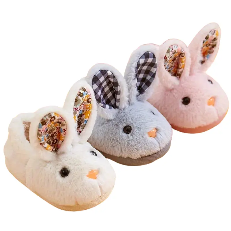 Chaussons Bébé Lapin Doublés Polaire à Semelle Rigide – Du 22 au 33