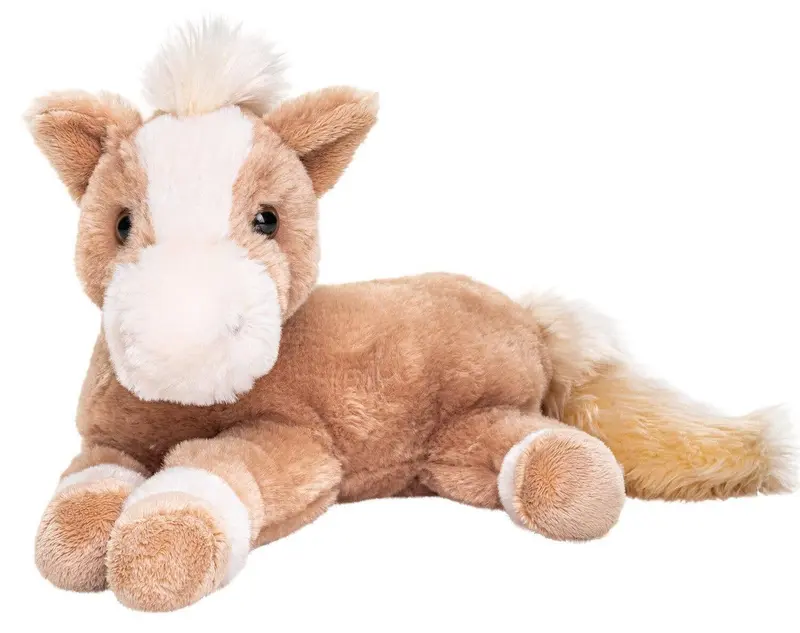 Cheval couché marron clair