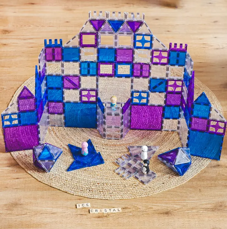 Cleverclixx Mega Ice Crystal Pack - Jeu magnétique 180 pièces