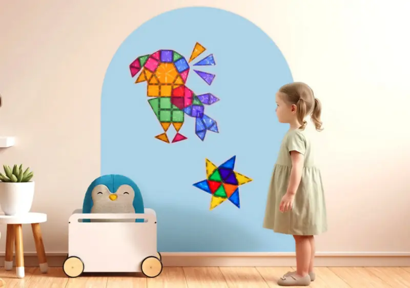 Cleverclixx Tableau magnétique Murale Autocollant 95 x 75cm - Cleverblue
