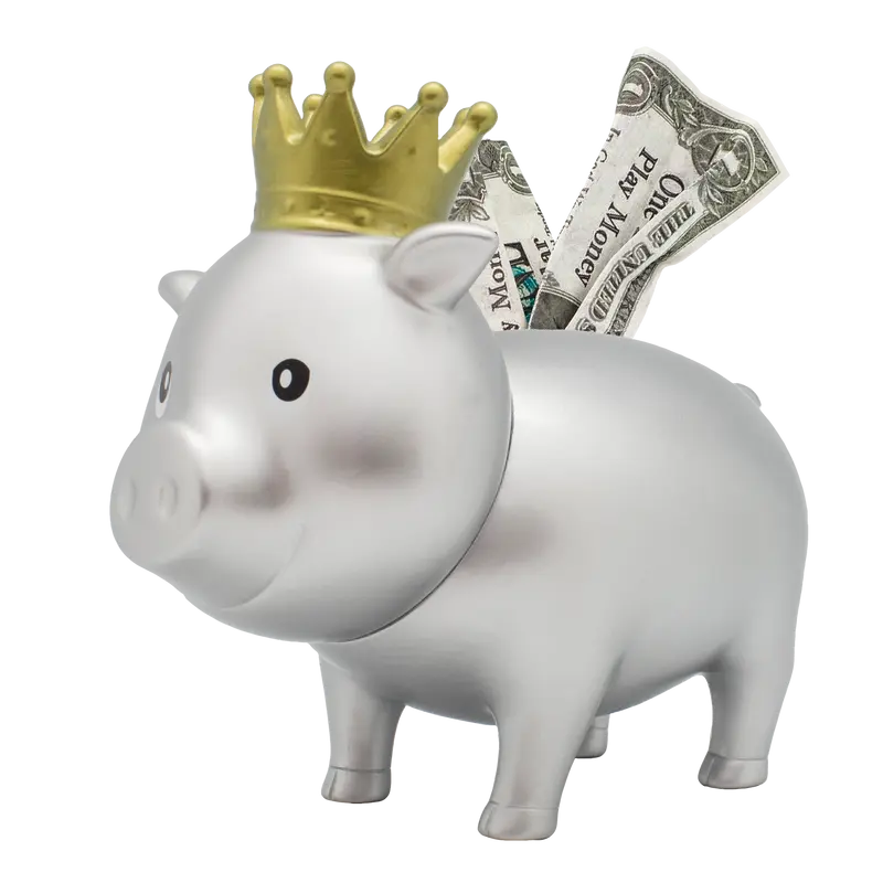 Cochon Argenté Couronne