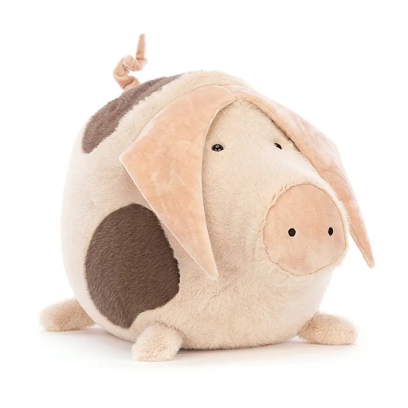 Cochon rose et marron - Grand modèle