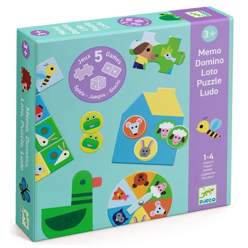 Coffret 5 jeux éducatifs À la ferme