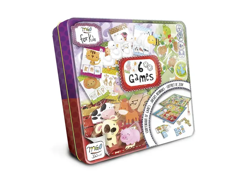 Coffret 6 jeux de société pour enfants