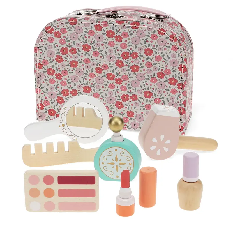 Coffret de maquillage en bois