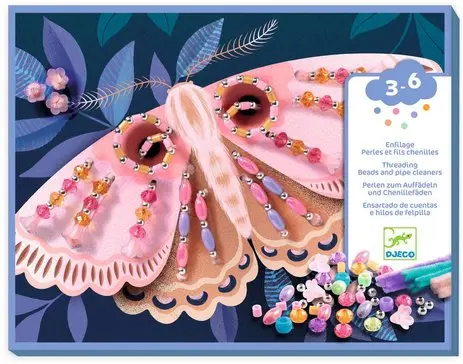 Coffret enfilage perles et fils chenille - Illuminer la nuit