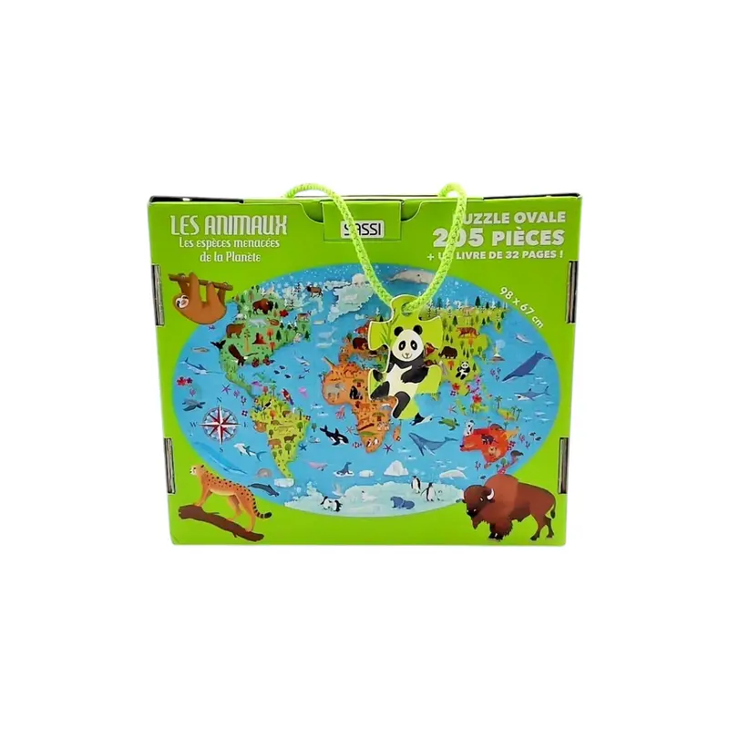 Coffret Puzzle et Livre - Voyage, découvre, explore