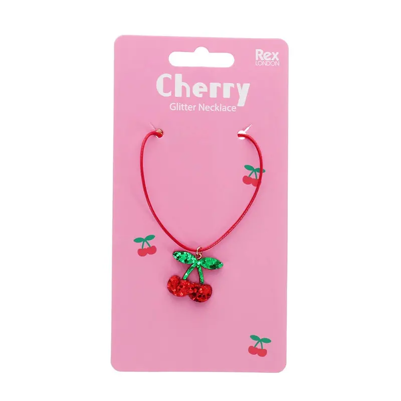 Collier à Paillettes Cerise - Rex