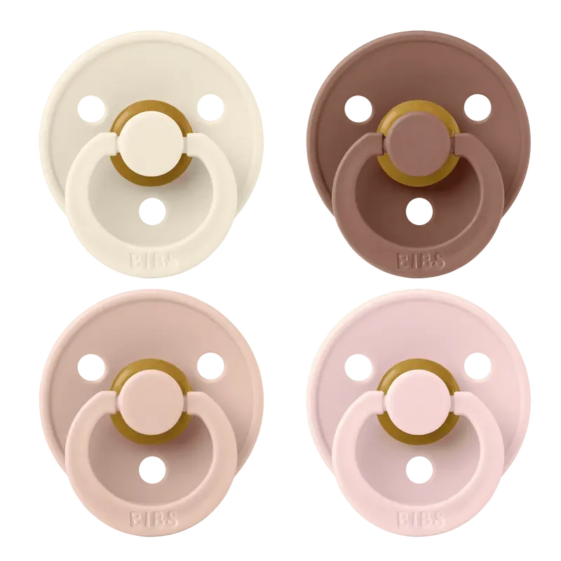 Colour Tétines Pack de 4 - Type de tétine rond