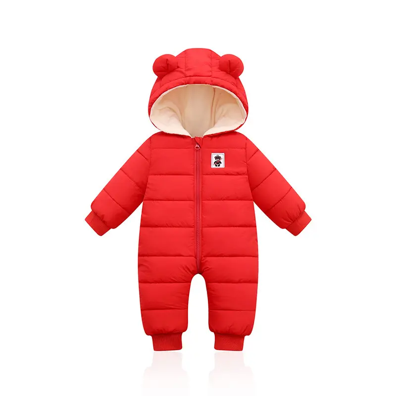 Combinaison Hiver Bébé Matelassée Ours – Doublure Polaire 0-24 mois