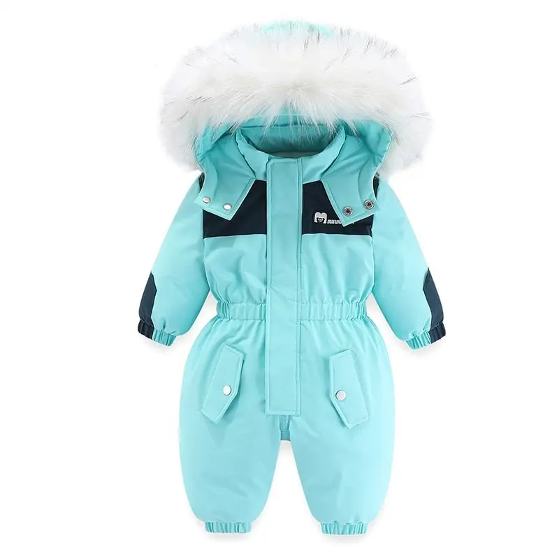 Combinaison Ski Bébé et Enfant à Capuche Alpine – 12 mois-5 ans
