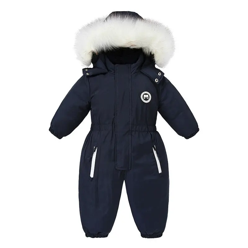 Combinaison Ski Bébé et Enfant Intégrale à Capuche – 12 mois-5 ans