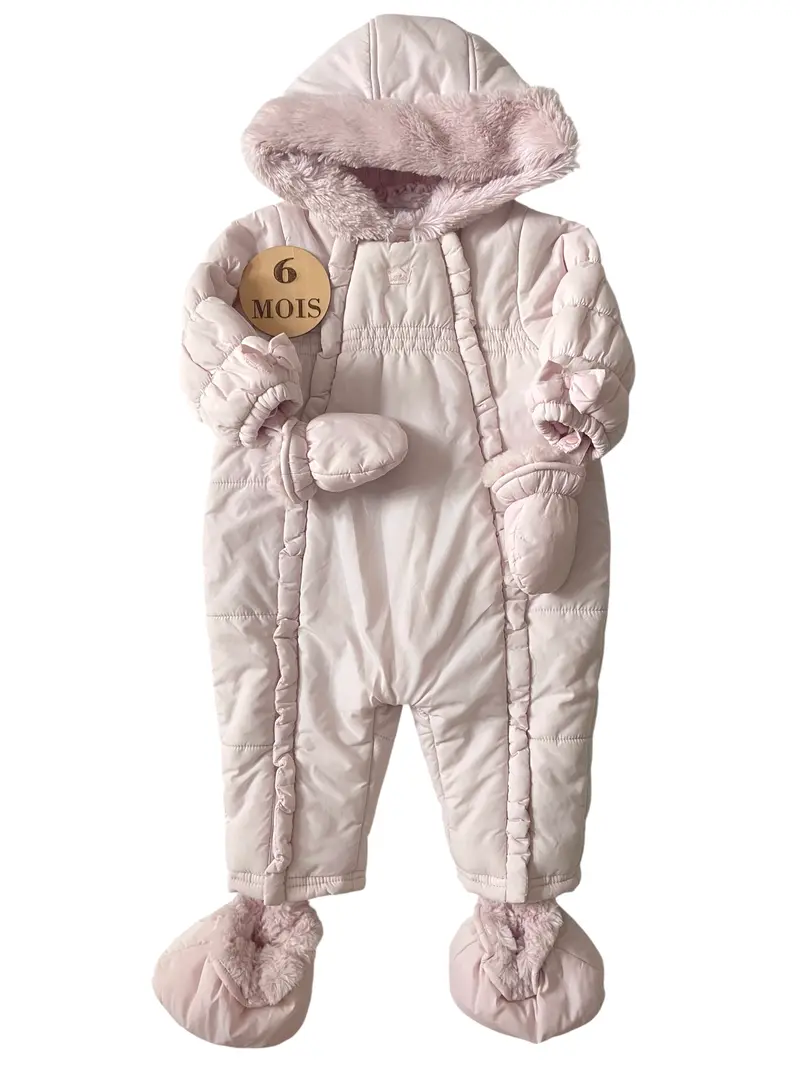 Combipilote imperméable, rose pâle, Absorba