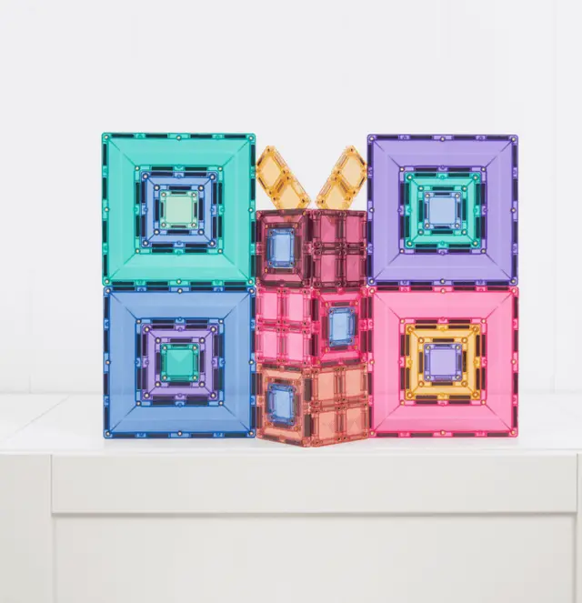 Connetix Jeu magnétique Portails colorés - Pastel Portal pack 48 pièces