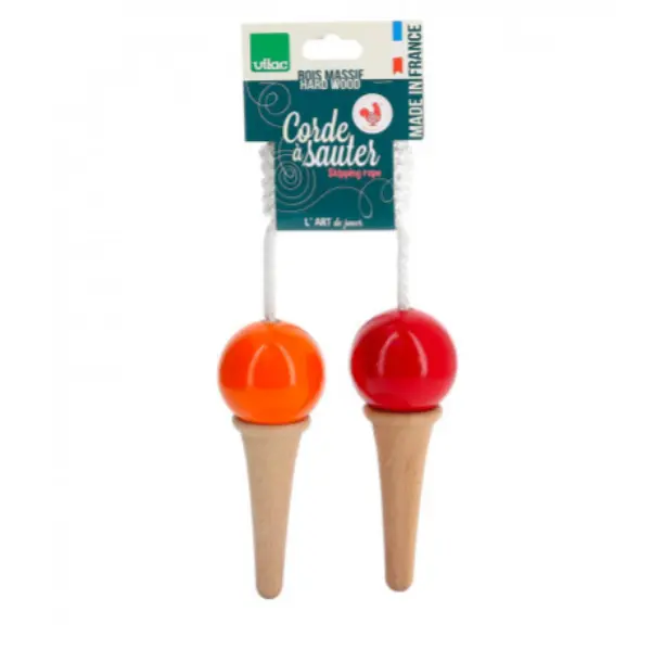 Corde à sauter en forme de glace bi-goût rouge pour enfants